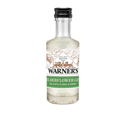 Warner's Elderflower gin 5 cl.
